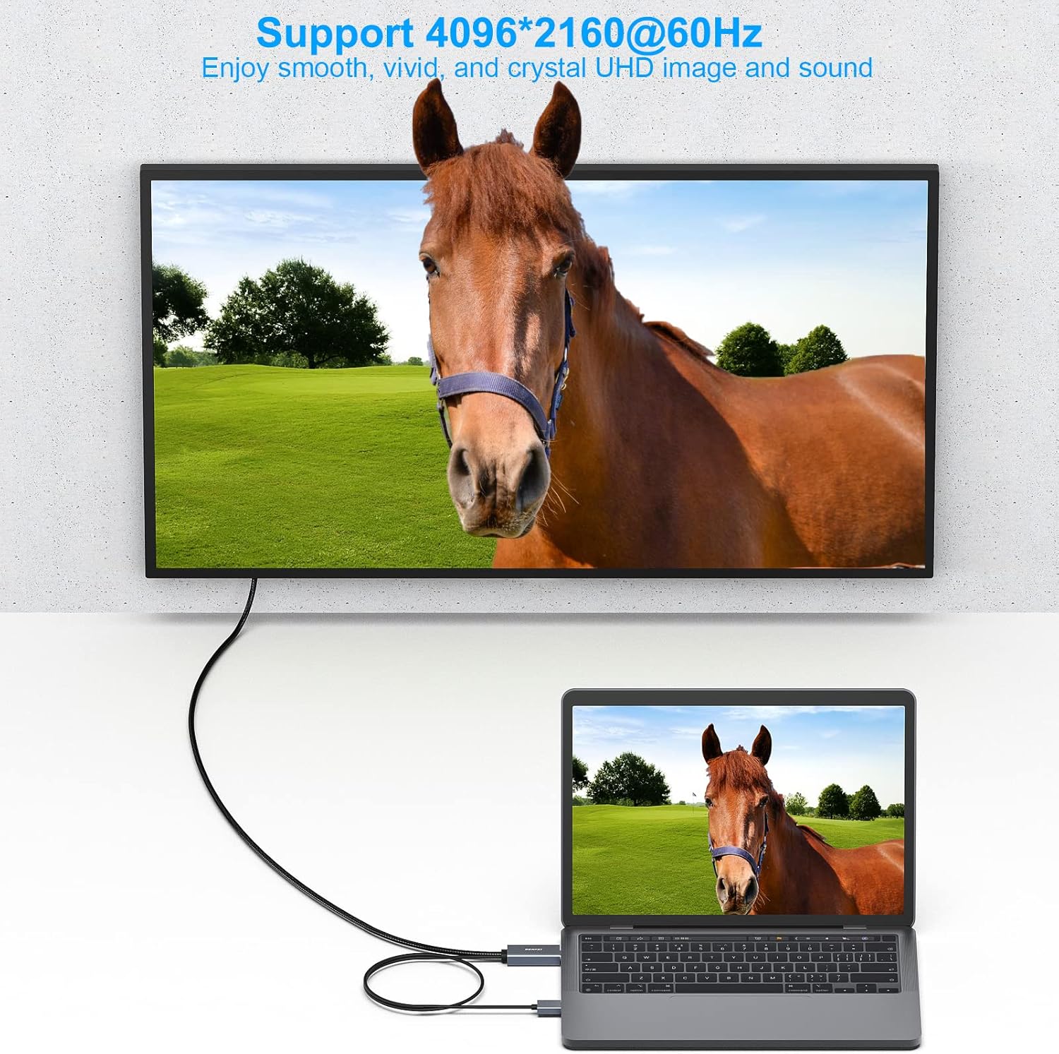 Detalle de BENFEI HDMI zu DisplayPort Kabel 1,8 m