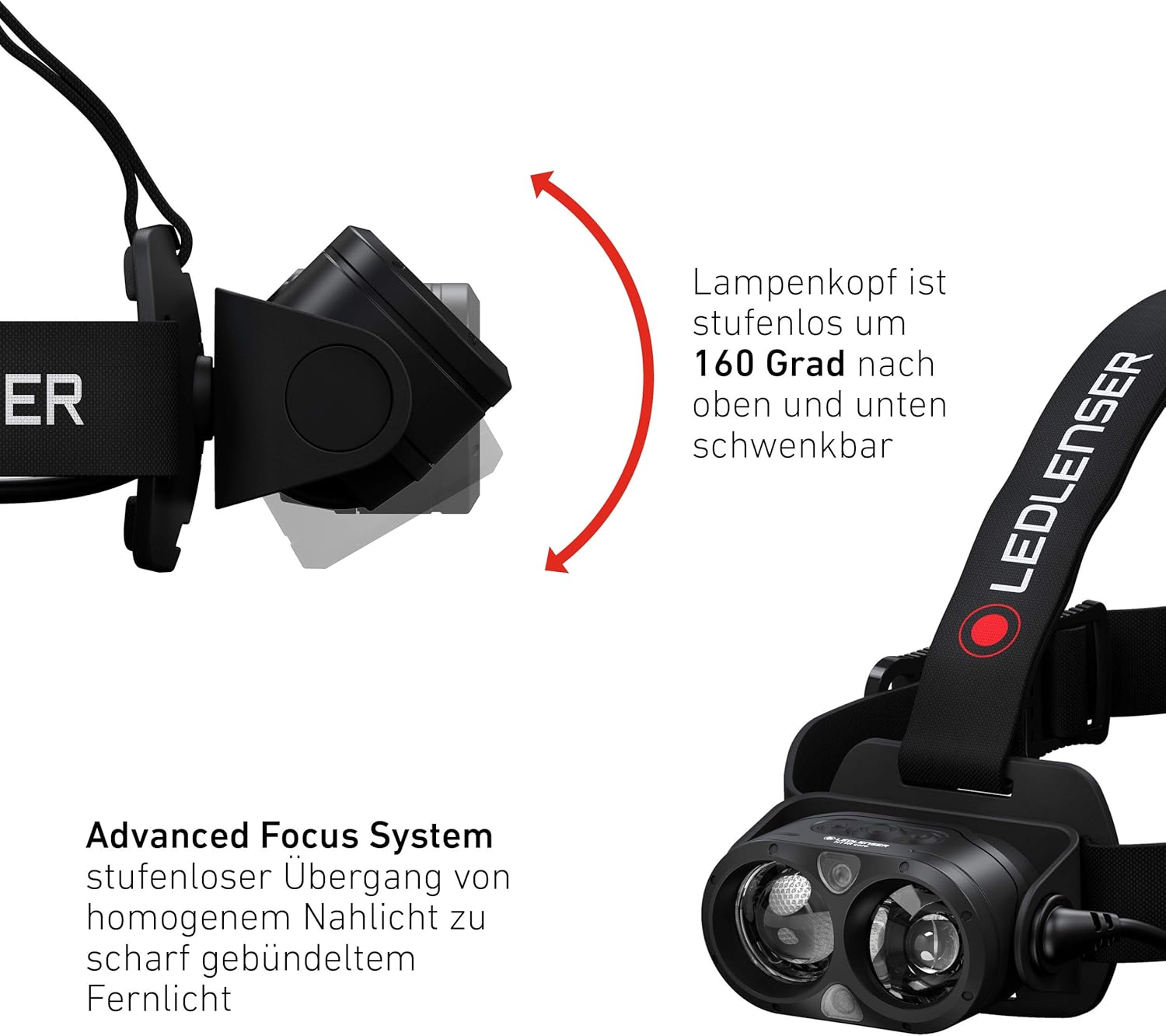 Thumbnail 3 de Ledlenser H19R Core Headlamp: 3500 Lumens, Rechargeable, IP67, Long-Distance Beam