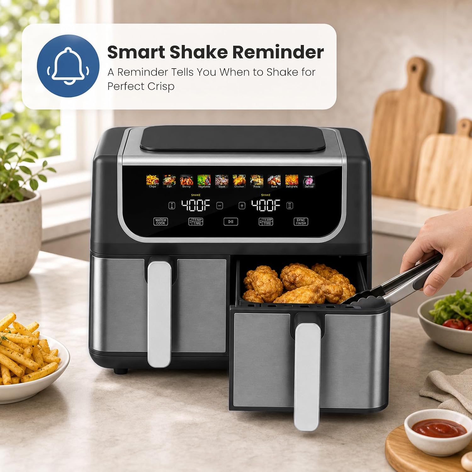 Thumbnail 6 de OLIXIS Dual-Basket Air Fryer, 9.5-Quart