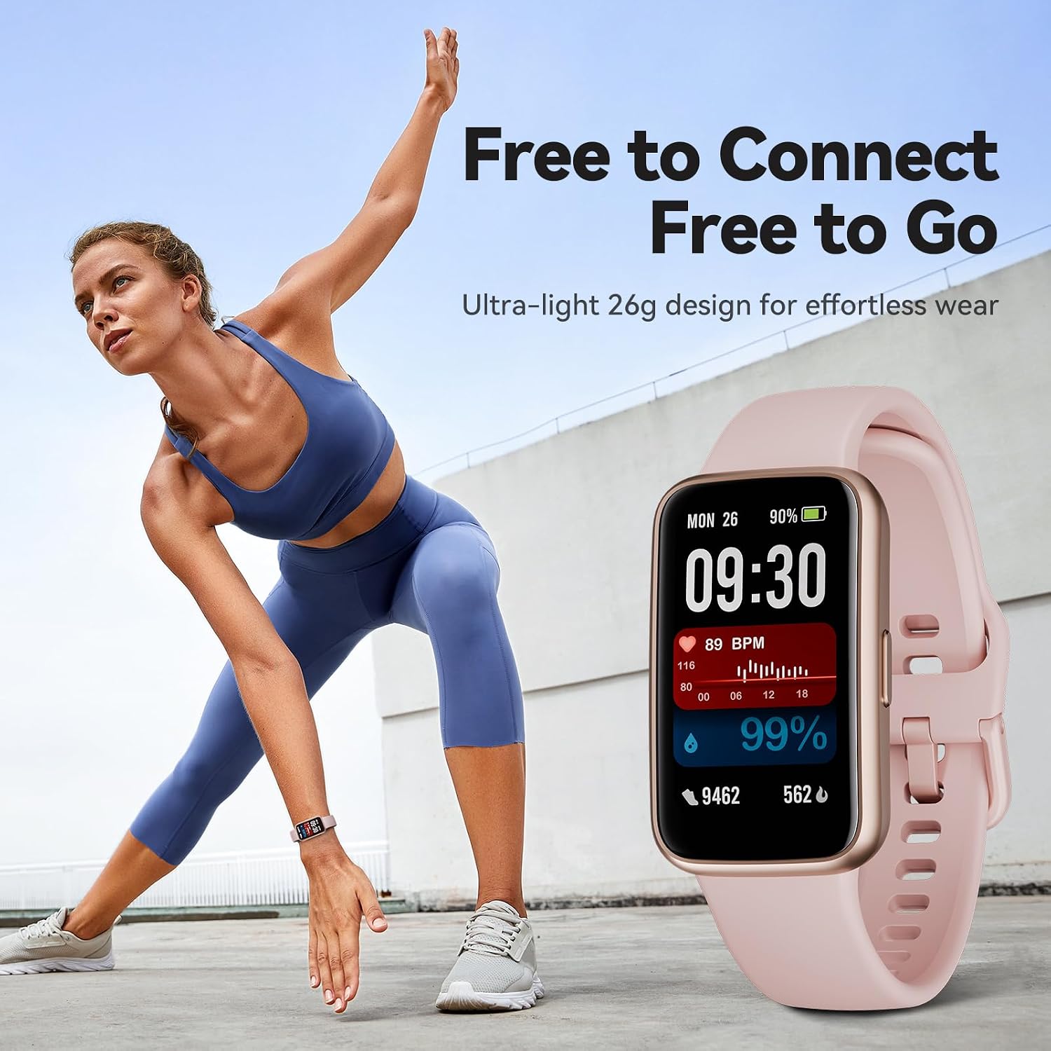 Detalle 2 de Enfit Fitness Trackers 1.47" Smart Watch with Heart Rate