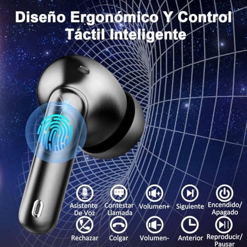 Thumbnail 6 de Donerton Auriculares Inalámbricos Bluetooth 5.4 (2026): HiFi, 45 h, IP7, carga rápida USB-C