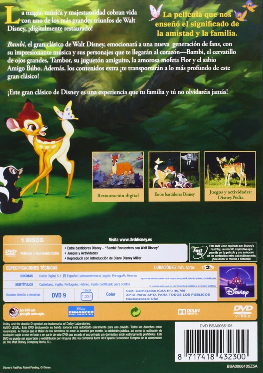 Thumbnail 1 de Divisa HV Bambi (2014) DVD
