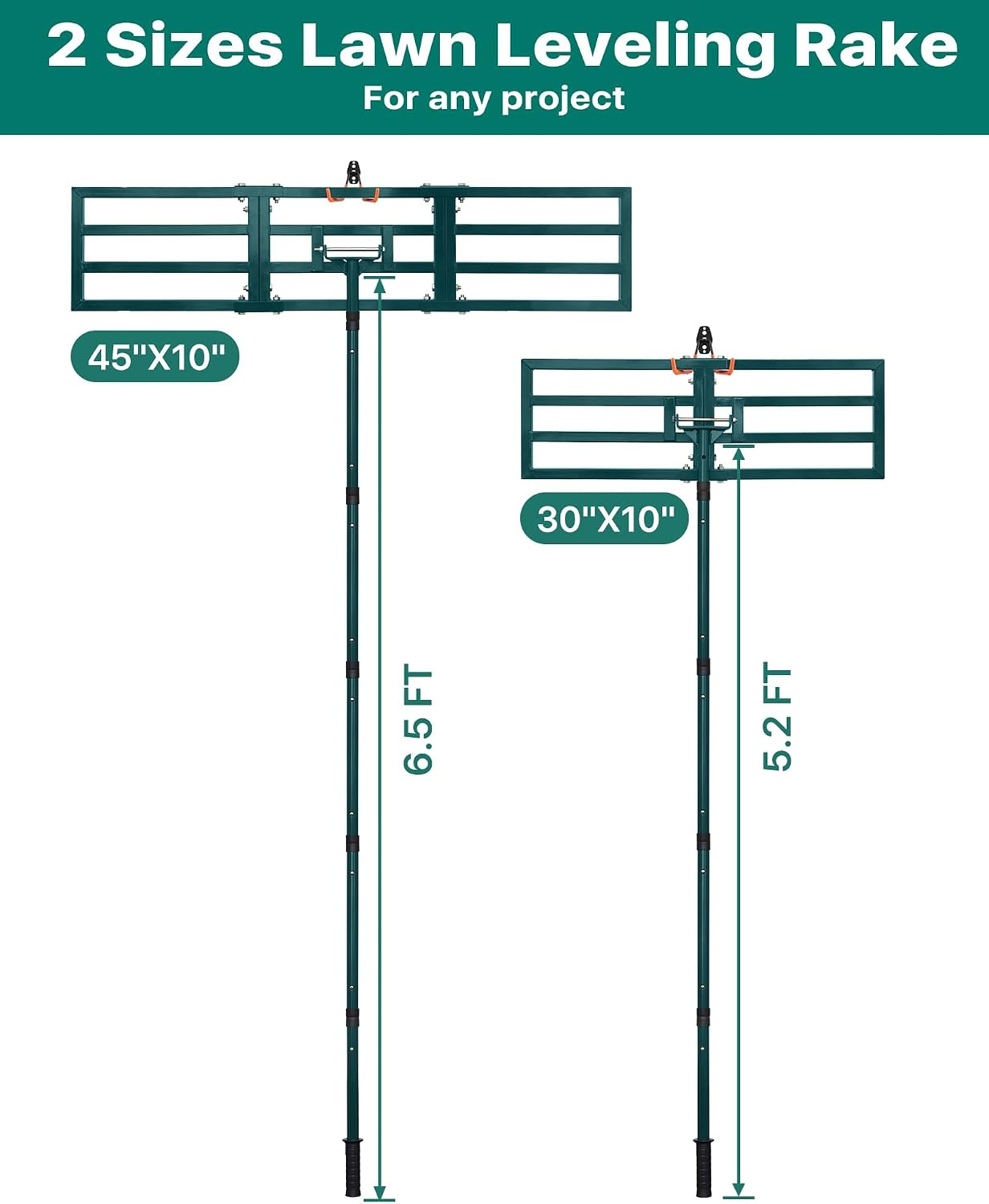 Detalle 2 de Forvenora Lawn Levelling Rake, 30 x 10