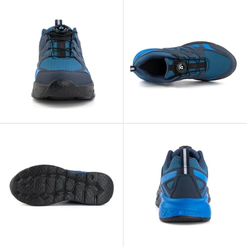Detalle 2 de Hitmars baskets de sport homme à molette, mesh léger, bleu, pointure 41