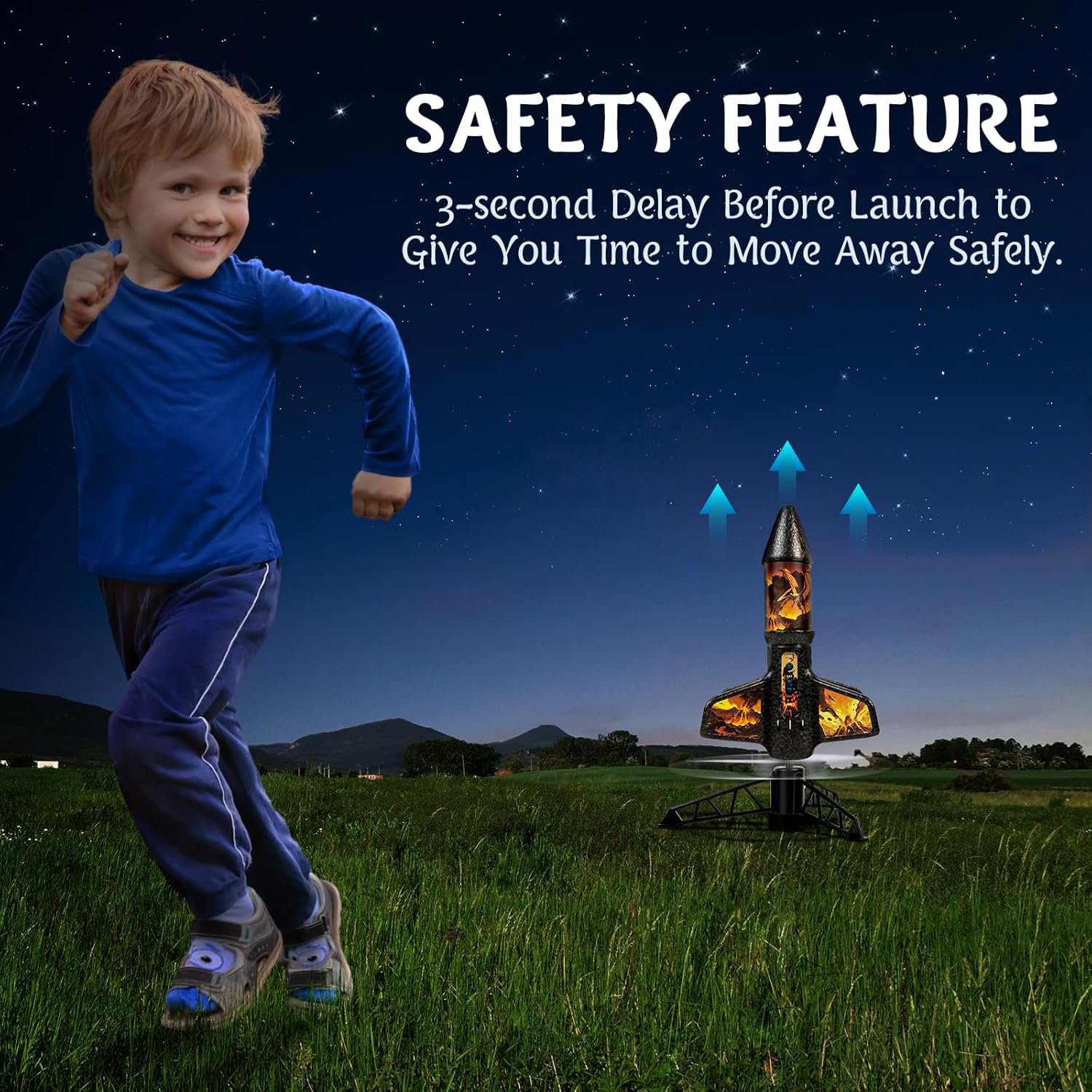Thumbnail 2 de Rocket Launcher for Kids - 200 Ft Flight Altitude with Launch Set