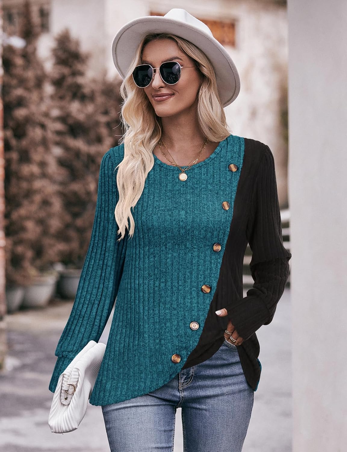 Thumbnail 2 de Flikity ladies jumpers crew neck 10% elastane