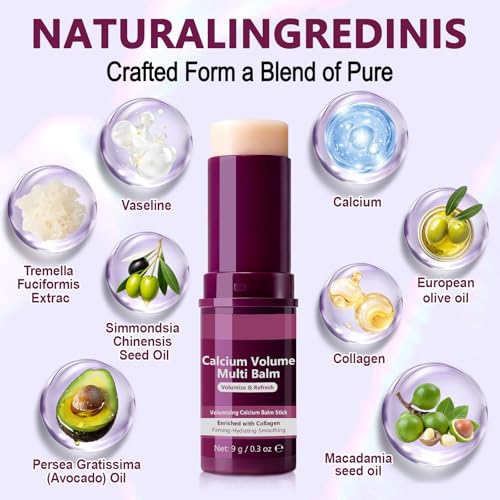 Detalle de Feeliville Calcium Volume Multi Balm – Vielseitige Feuchtigkeitspflege für Augen, Gesicht, Hals und mehr