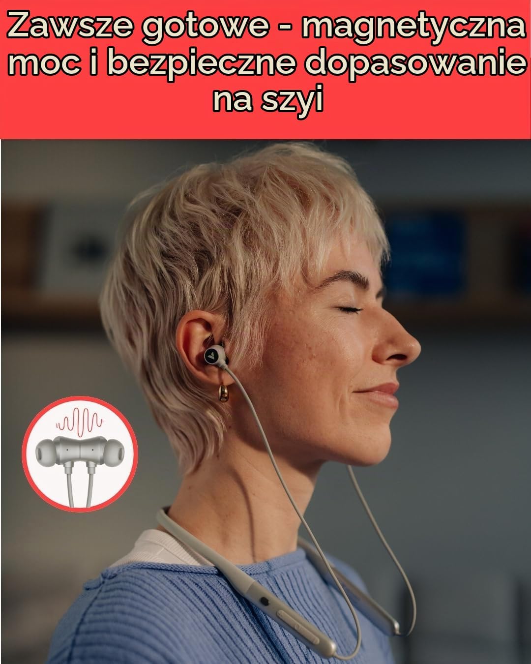Thumbnail 5 de Verbatim TruSound ANC Neckband – słuchawki douszne z ANC, Bluetooth 5.4 i do 28 h pracy