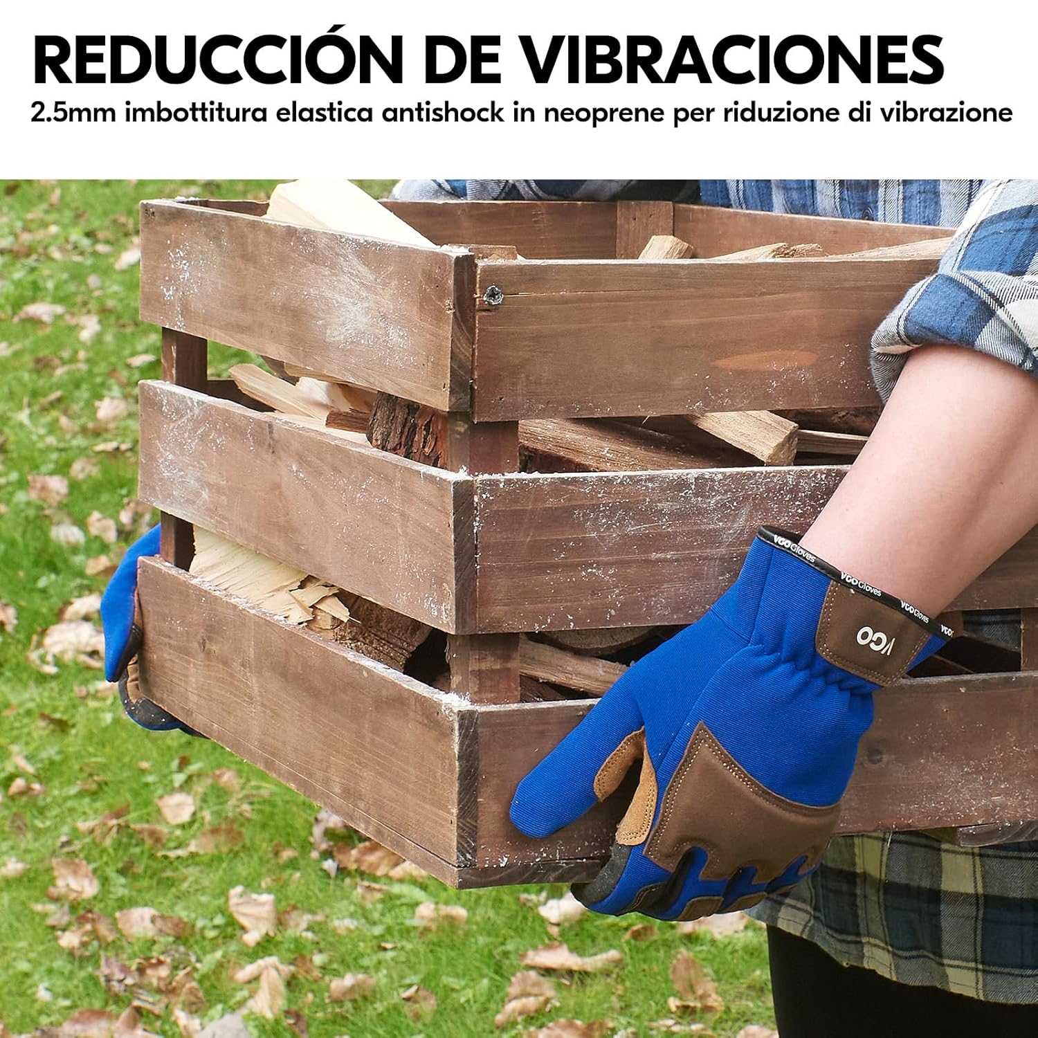 Thumbnail 3 de Vgo... Guanti Lavoro per Giardinaggio: antiabrasione, touchscreen e comfort per uso quotidiano
