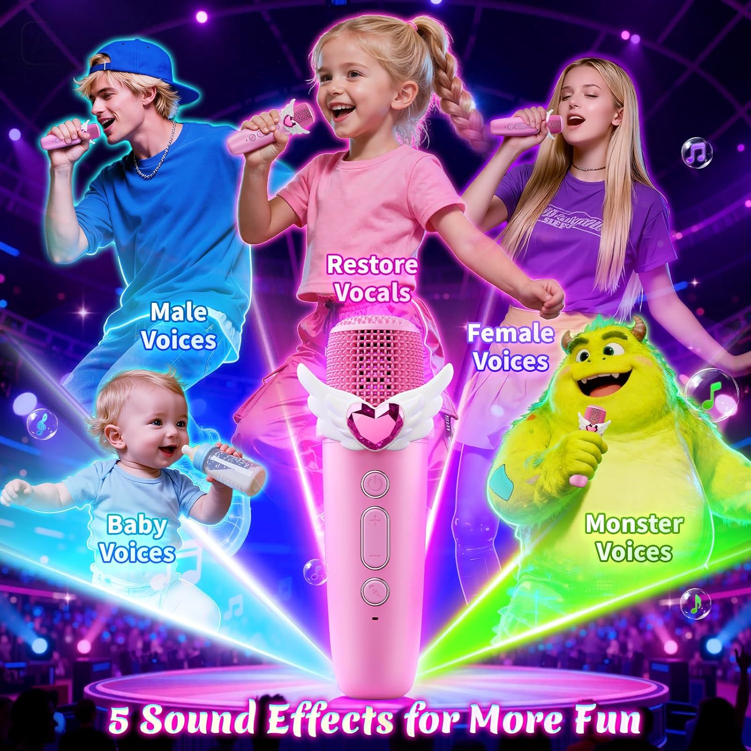 Thumbnail 3 de Unicorn Karaoke Machine for Kids 6W