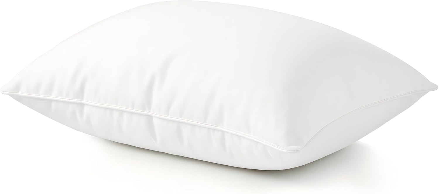 Thumbnail 6 de puredown Goose Feathers & Down White Pillows 100% Cotton Cover King Set of 2