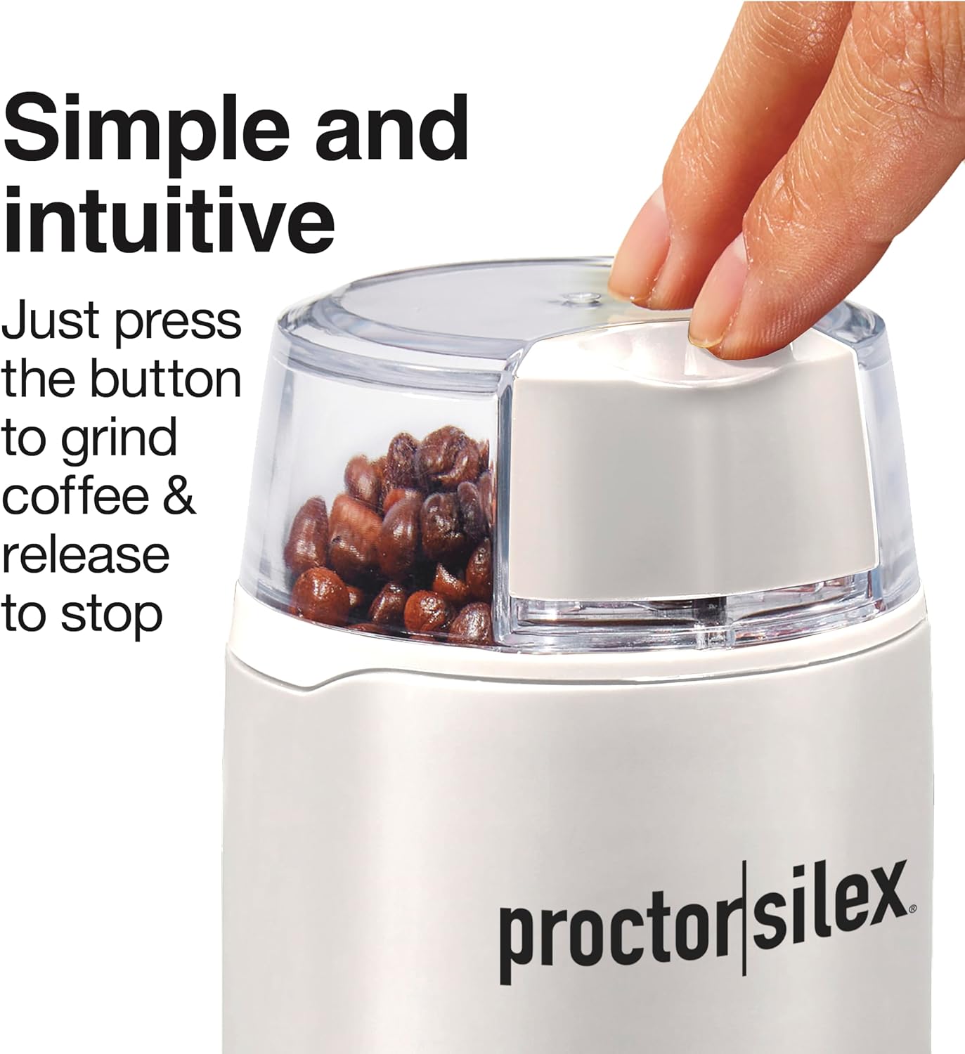 Detalle 2 de Proctor Silex Coffee Grinder, 12 Cups ⚙