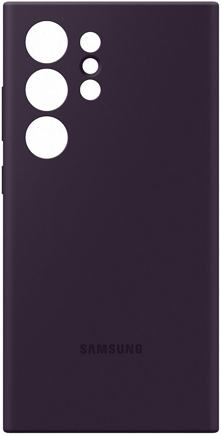 Detalle de Samsung Silicone Case: custodia morbida color Dark Violet per Galaxy S24 Ultra