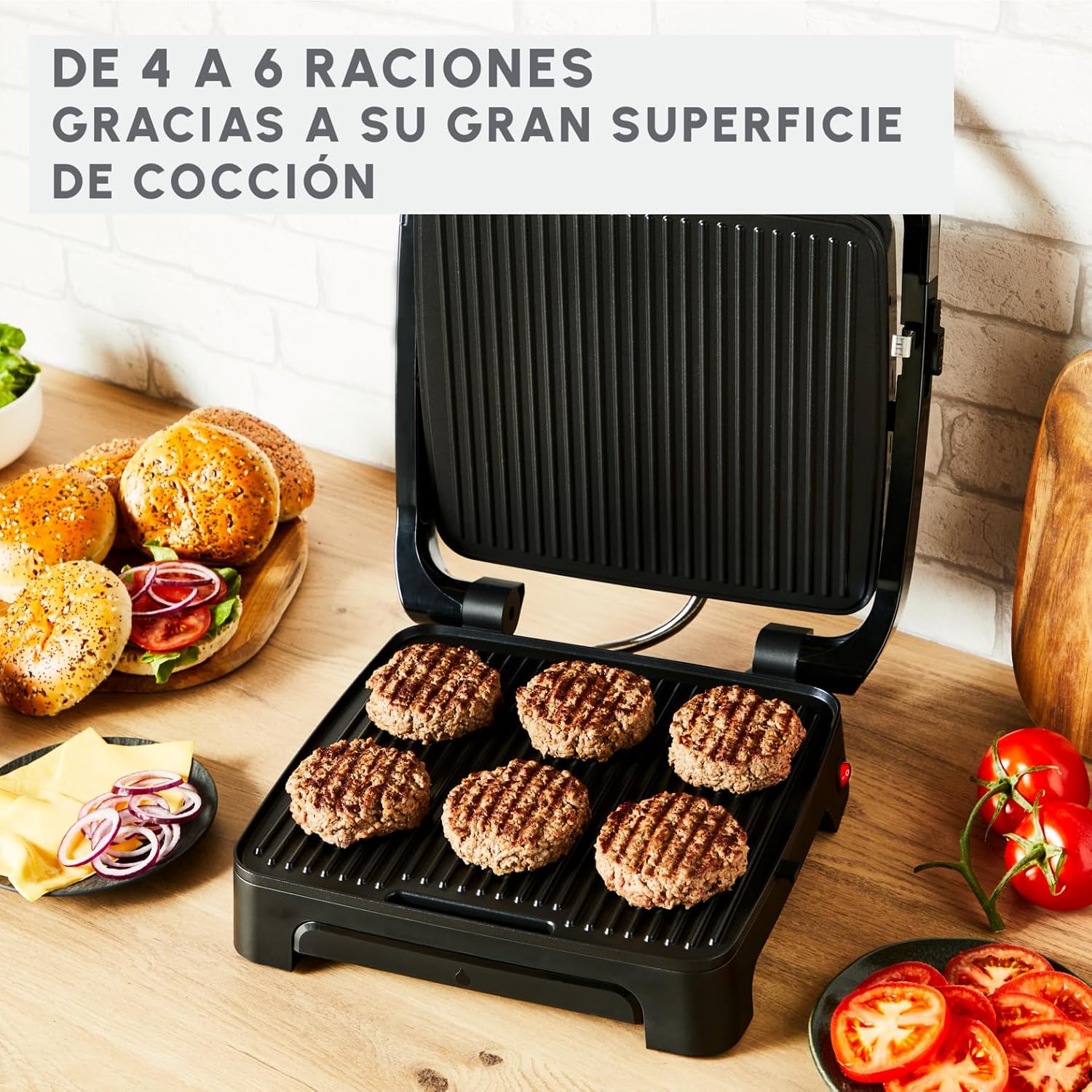Detalle 2 de Moulinex Inicio GI2718 plancha paninis 2000W