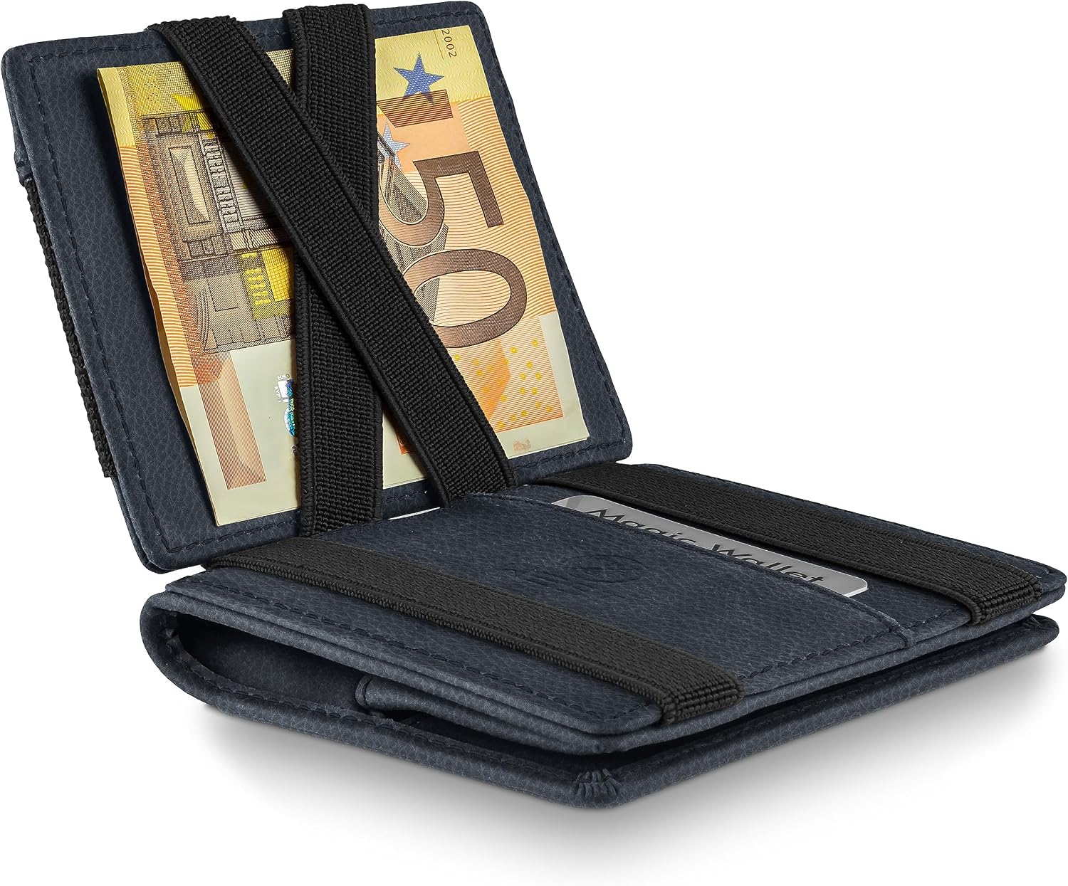 Thumbnail 6 de WEST Magic Wallet (Klassiker) mit großem Münzfach – RFID Datenschutz Geldbeutel inkl. Geschenkbox in Braun/Orange