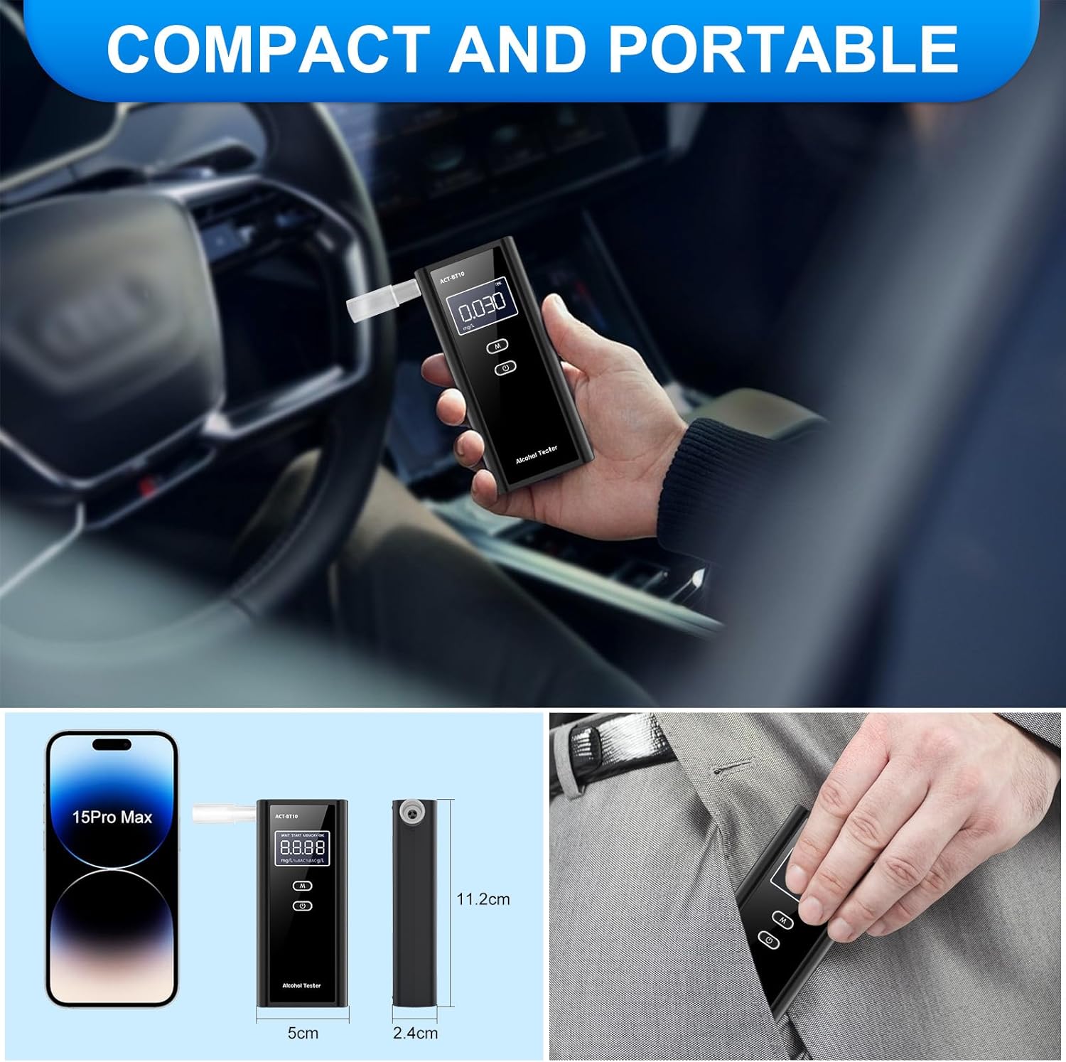 Thumbnail 4 de Milduall Breathalysers Alcohol Tester Kit