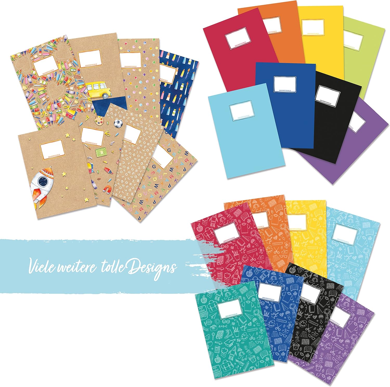 Detalle 2 de Papierdrachen Schnellhefter aus Karton DIN A4 – Bibi & Tina Set 4 (8 Stück, 350 g/m²)