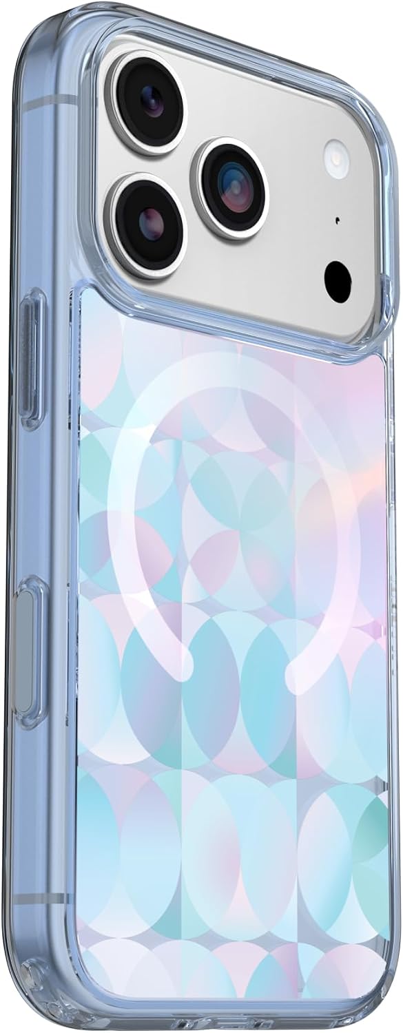 Thumbnail 3 de OtterBox Symmetry Series iPhone 17 Pro用クリアケース、MagSafe対応・オパールプリズムブルー