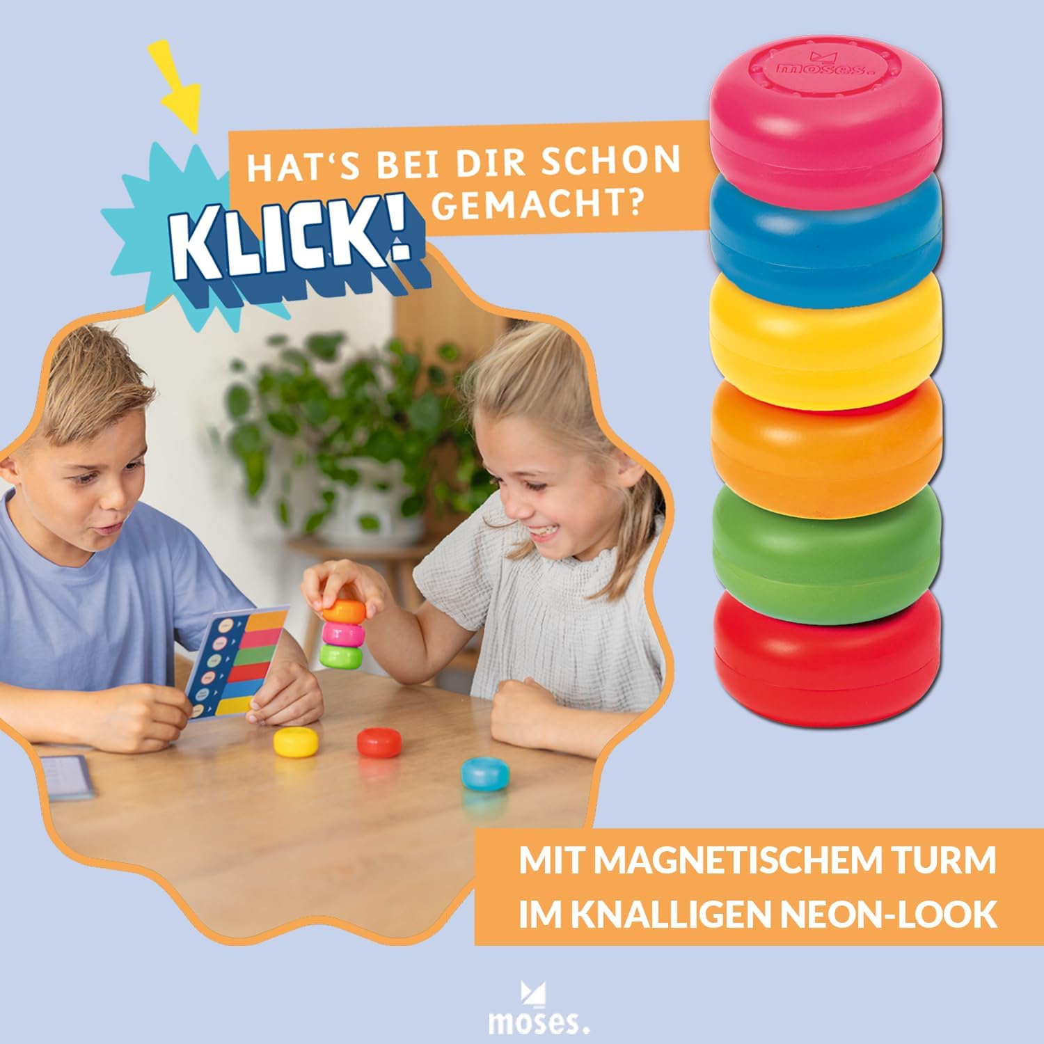 Detalle de Moses. klick Klack Klug! – Das magnetische Lernspiel für die Grundschule (Starterset, ab 7 Jahren)