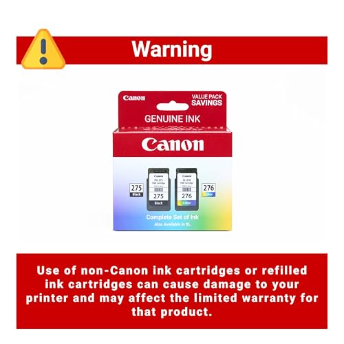 Detalle de Canon PG-275 / CL-276 Genuine Ink Value Pack (2 Cartridges) for TS/TR Series