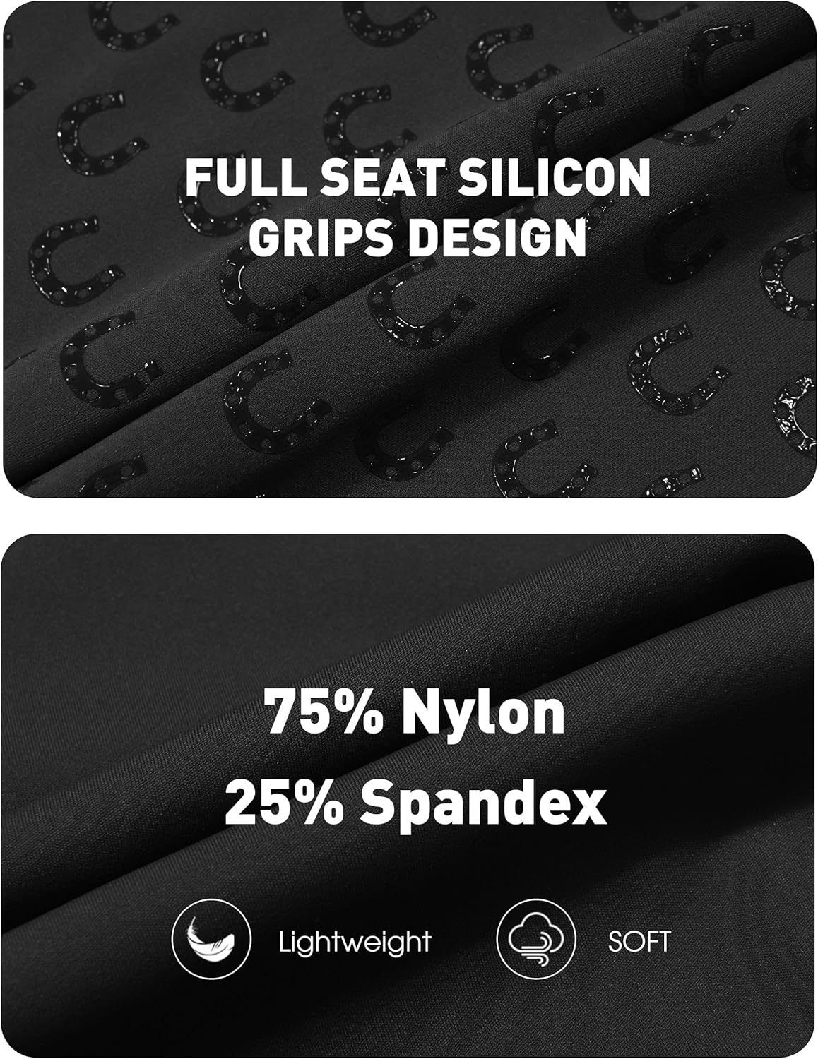 Thumbnail 4 de FitsT4 Sports Girls Full Seat Riding Pants (High Waist) with Zipper Pocket