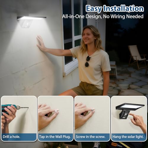 Thumbnail 4 de Lámpara Solar Exterior JESLED 104 LED con Sensor de Movimiento y Mando a Distancia (Pack 2) – 6000K, IP65