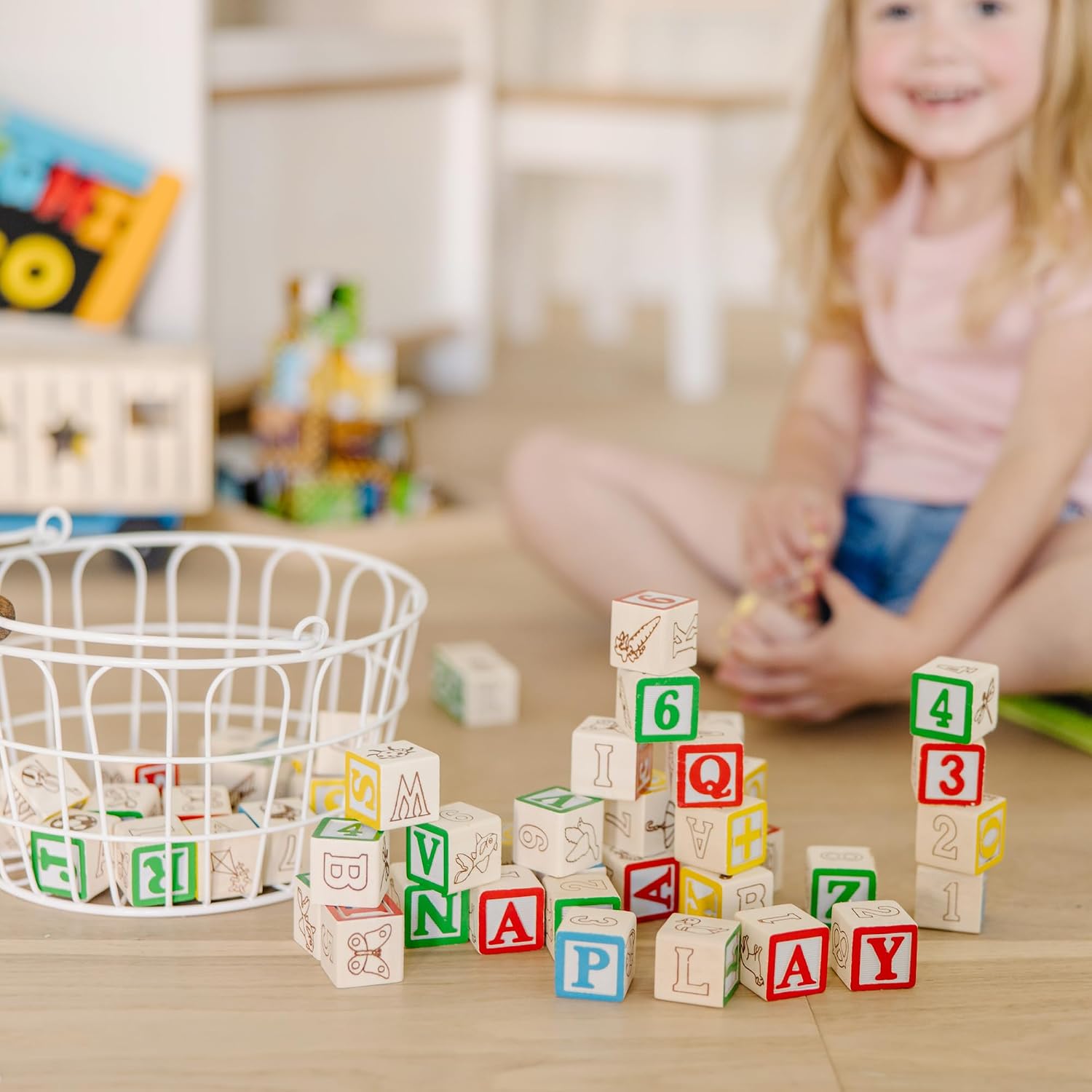 Detalle de Melissa & Doug ABC/123 50-piece blocks