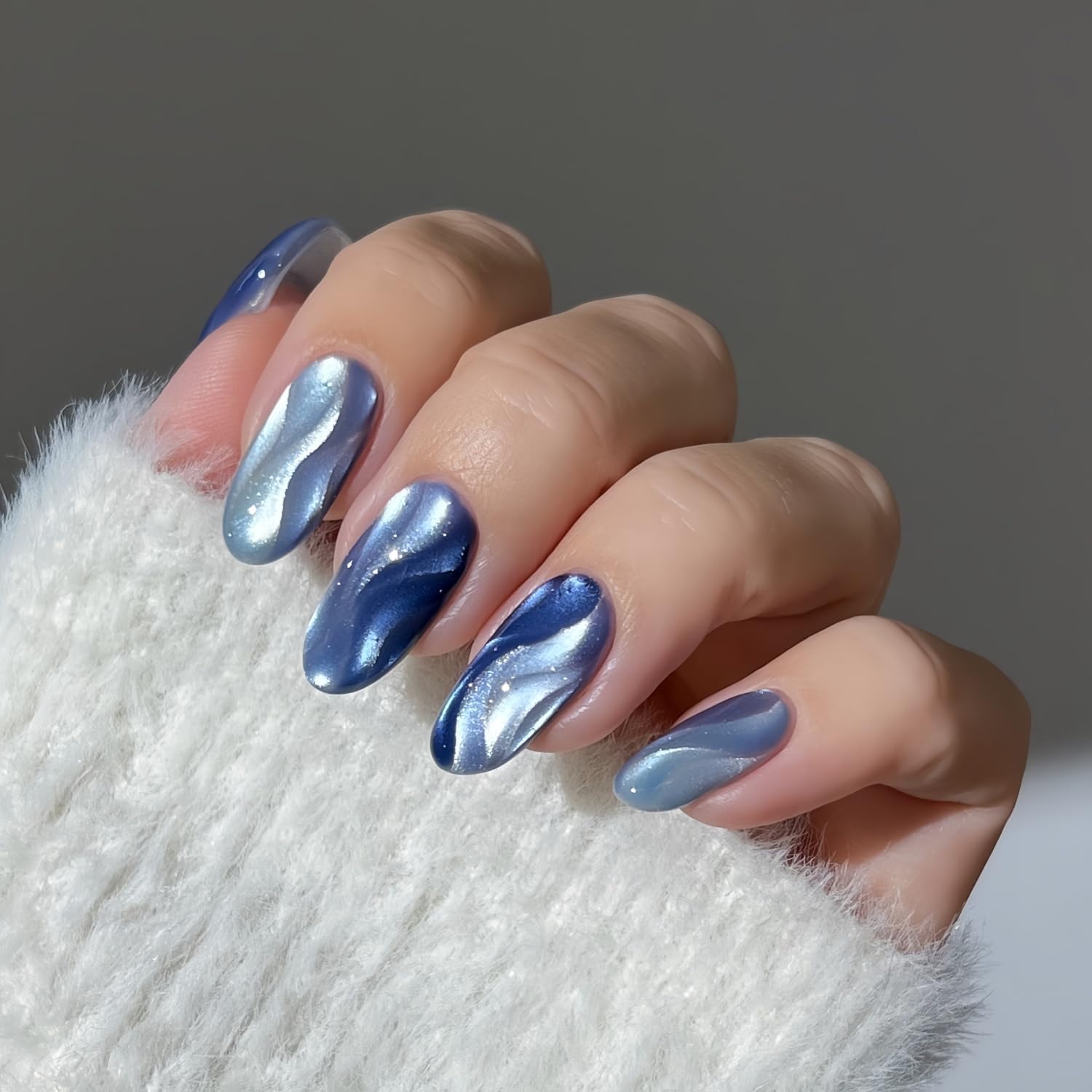 Detalle 2 de senvenski MY1-009 Gelei Glas Cat Eye-gelnagellak blauw, 15 ml