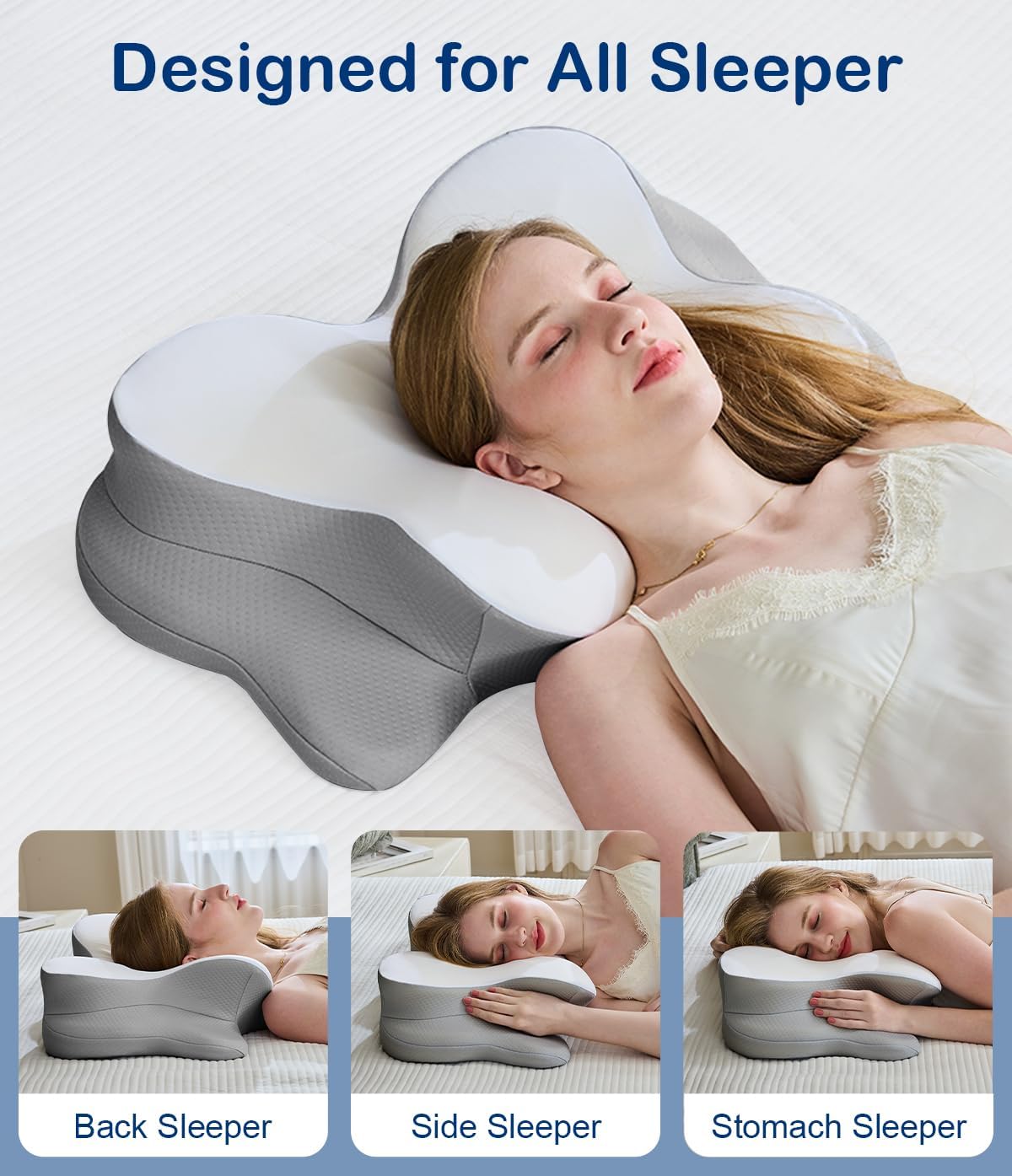 Thumbnail 5 de Cervical Neck Pillow – Ergonomic Memory Foam for Neck Pain Relief