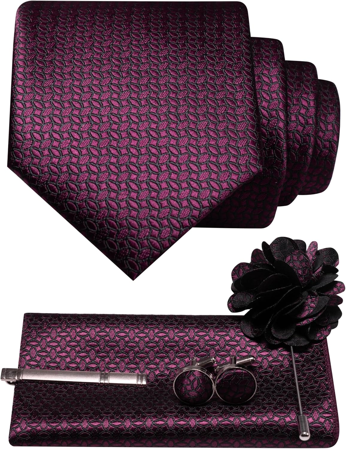 Thumbnail 1 de JEMYGINS Mens Tie Set 5PCS for Wedding
