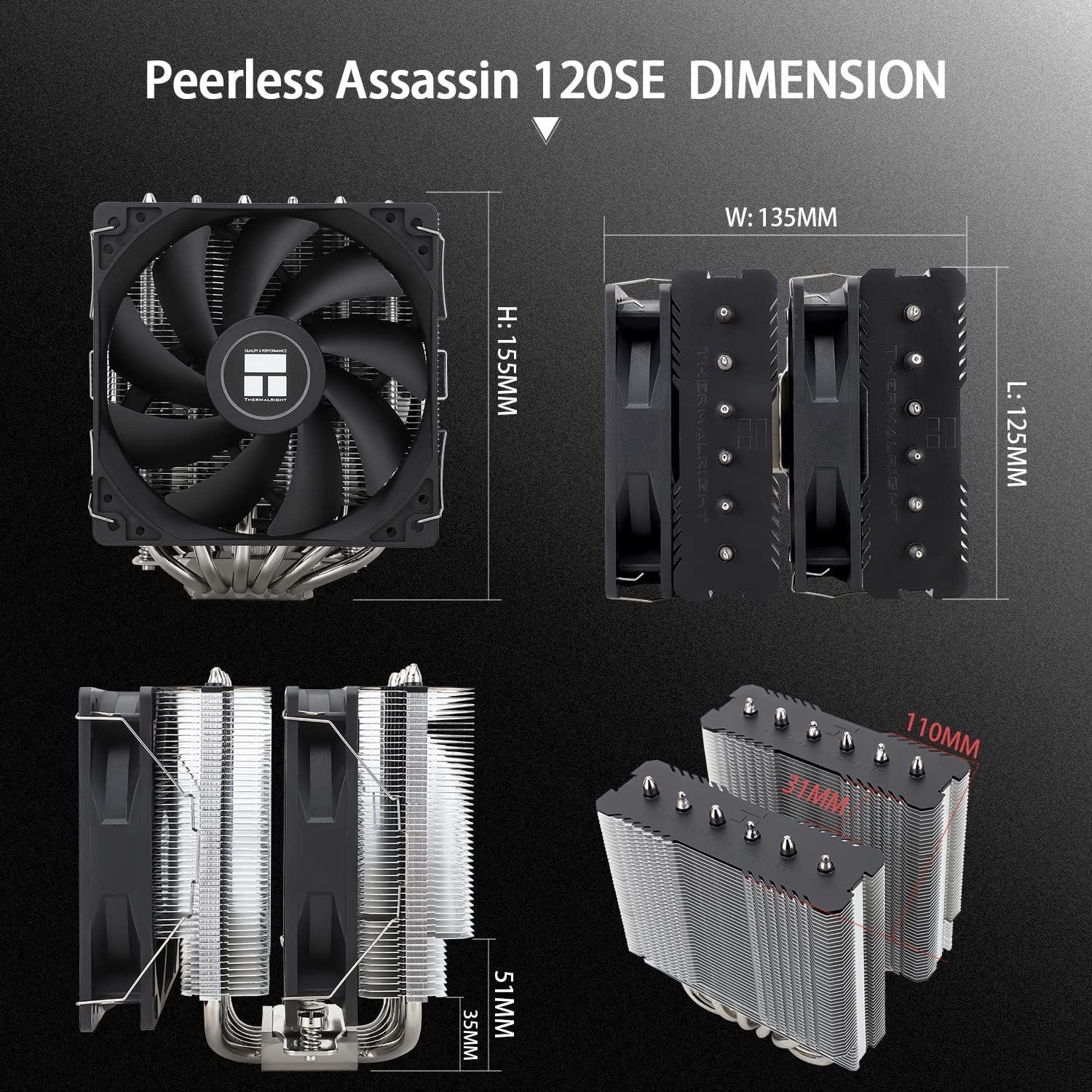 Thumbnail 6 de Thermalright Peerless Assassin 120 SE CPU Cooler ⚙