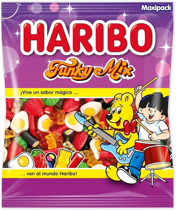 Detalle de Haribo Funky Mix 🎉 1kg - Gominolas variadas