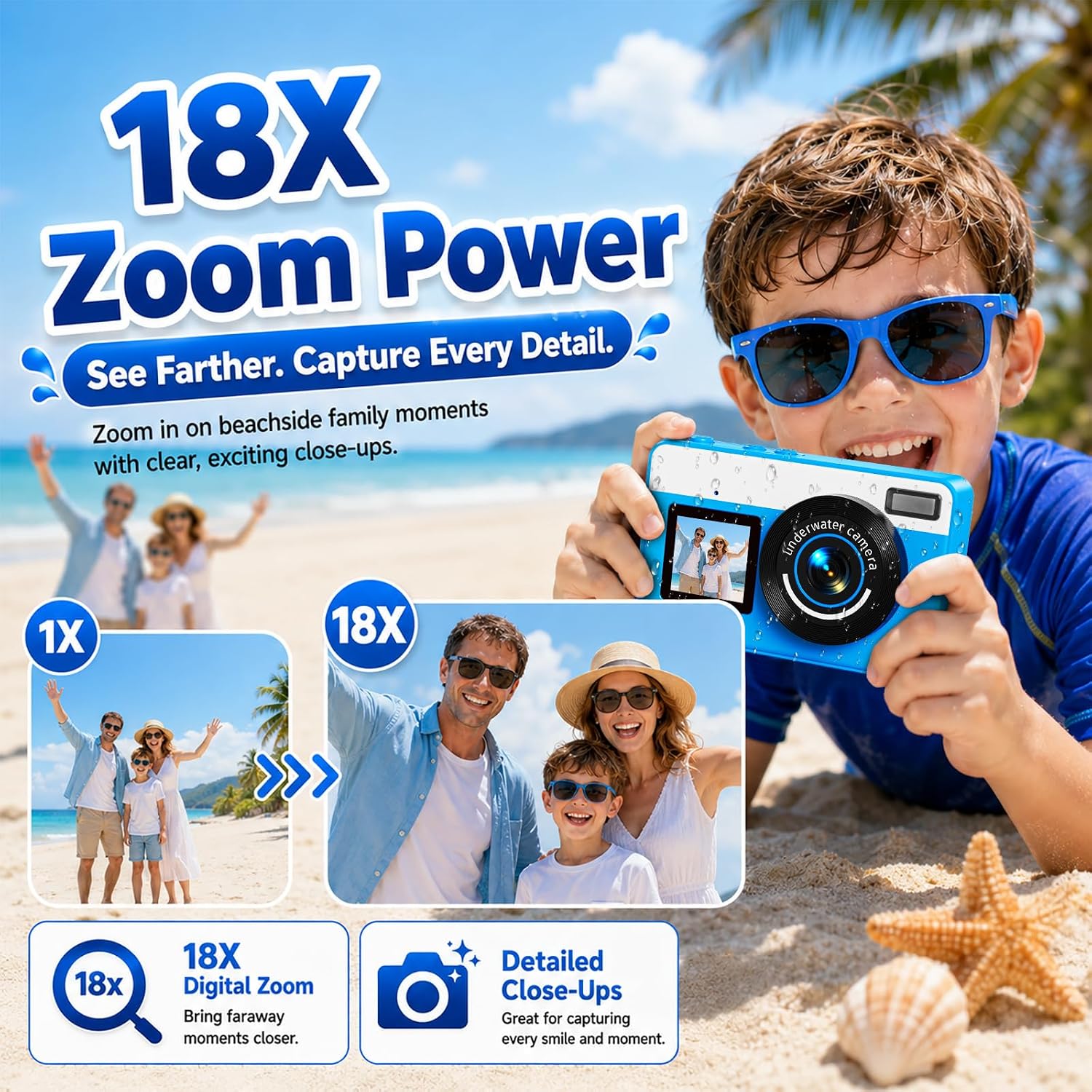Thumbnail 6 de Maxmango D70 Underwater Camera: 4K Waterproof Pocket Go-To for Teens