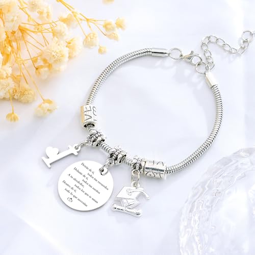 Detalle de Astellea Pulsera con Iniciales Inspiradoras para la Graduación