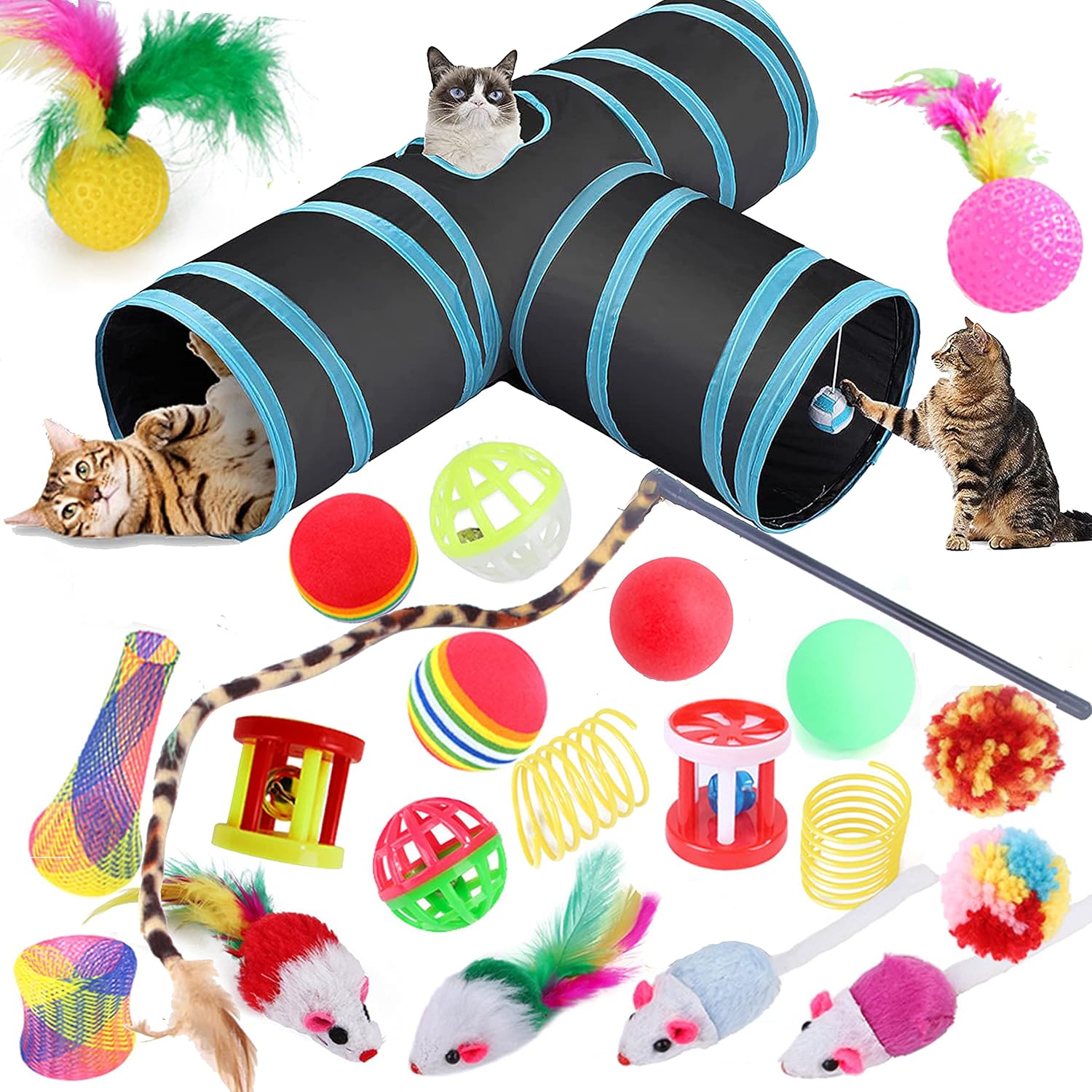 Speedy Panther 22 Pcs Cat Toys kit