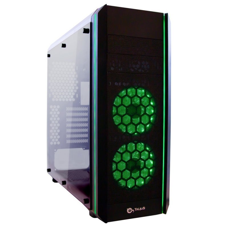 Detalle 2 de Talius Daemon Cristal Templado USB 3.0 RGB Negra
