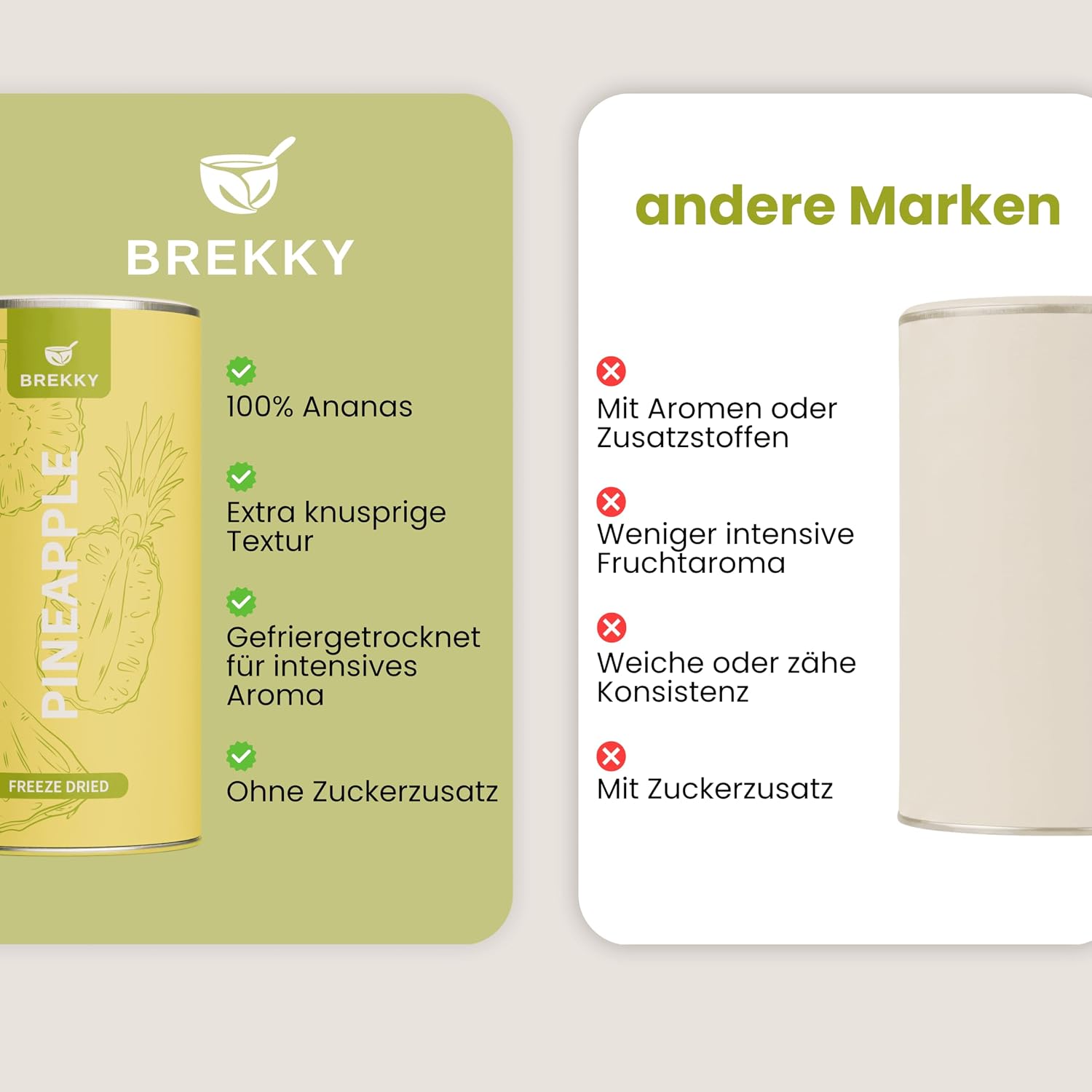 Thumbnail 5 de BREKKY Gefriergetrocknete Ananas