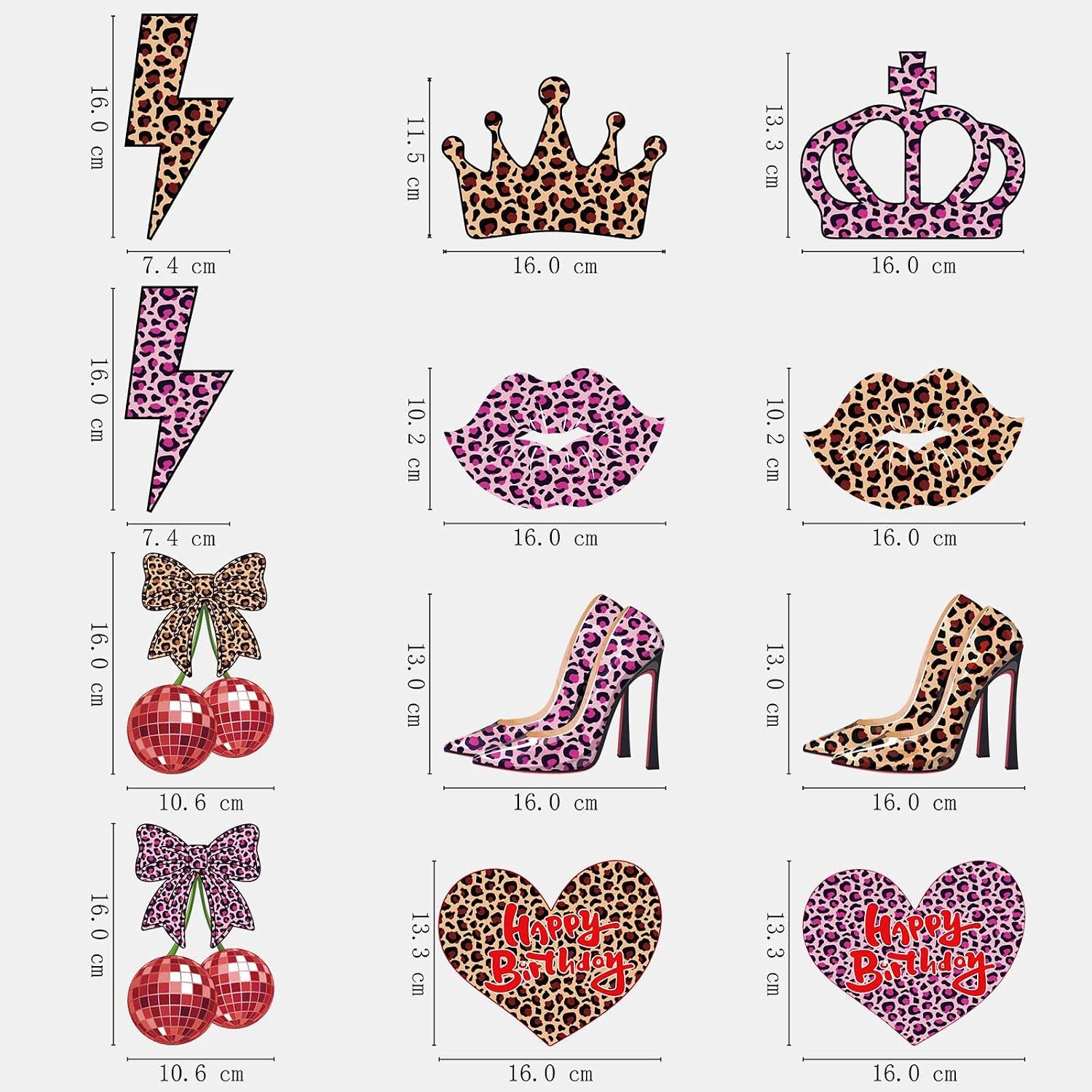 Detalle de Cheetah Print Party Decorations, 24-Piece Set