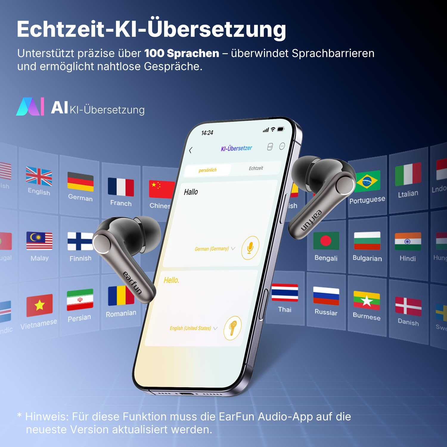 Thumbnail 5 de EarFun Air Pro 4+ Bluetooth Kopfhörer 54 Std. Akku
