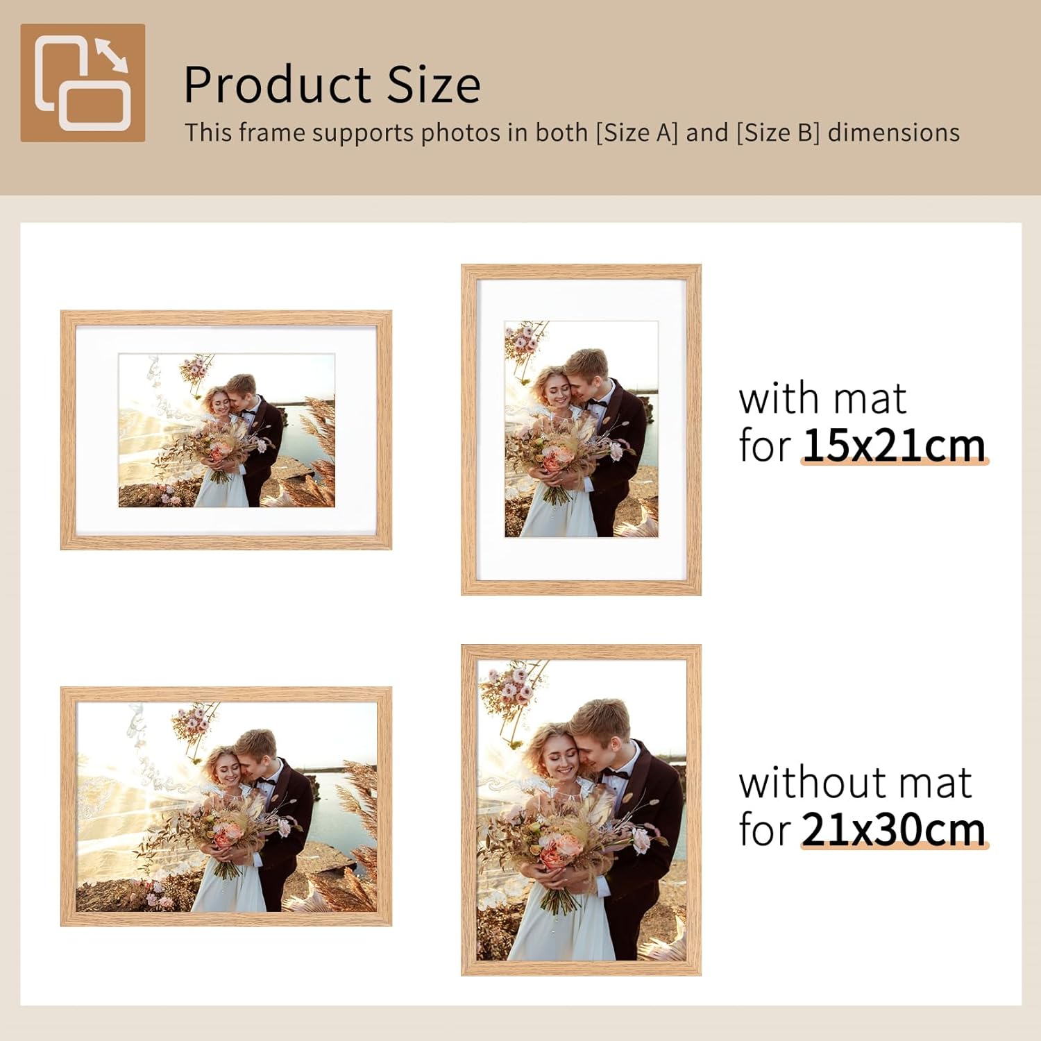 Thumbnail 3 de A4 Picture Frame Set of 3