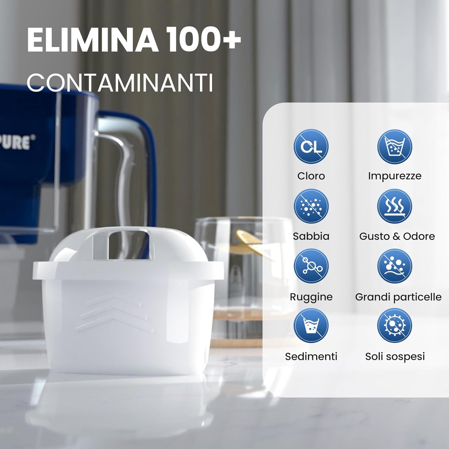 Detalle 1 de GOLDEN ICEPURE filtro per bollitore 6 pezzi