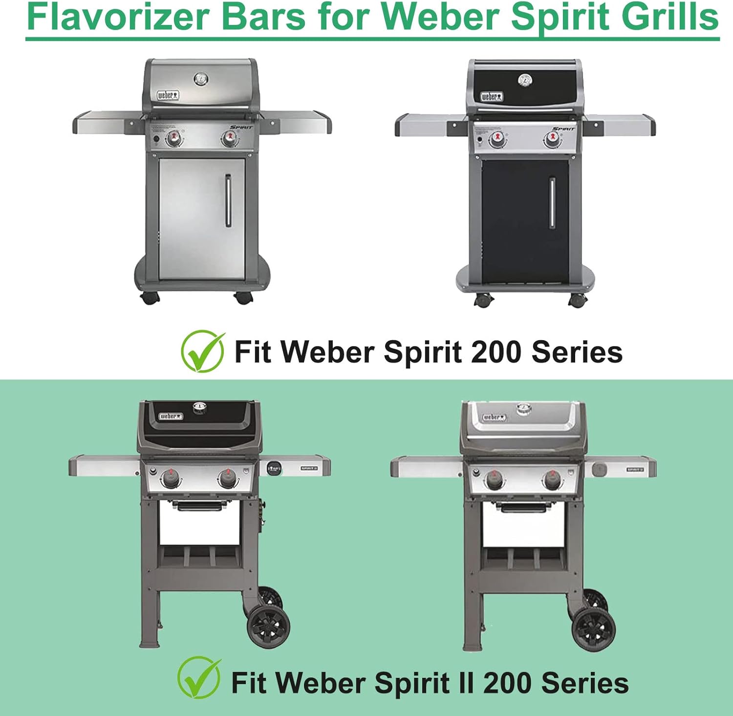 Thumbnail 4 de WELL GRILL 7635 Flavorizer Bar 38,9 cm (lot de 3) pour Weber Spirit I & II 200 Series