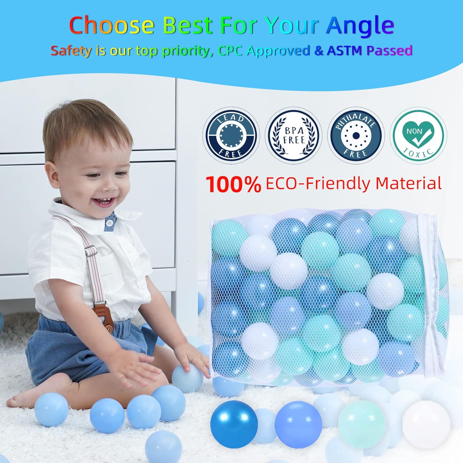 Thumbnail 5 de STARBOLO Ball Pit Balls for Toddlers (Phthalate Free, BPA Free, Pack of 100/200/500)