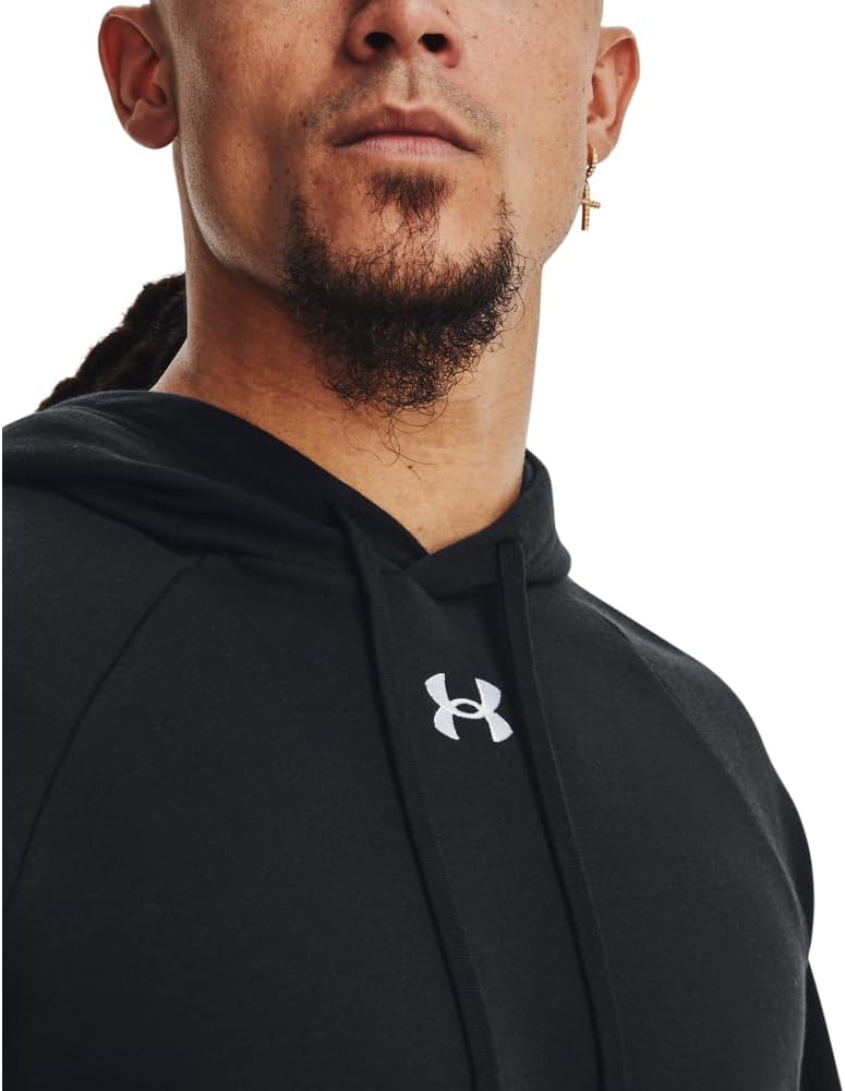 Detalle 2 de Under Armour Men’s UA Rival Fleece Hoodie Shirt (Black)