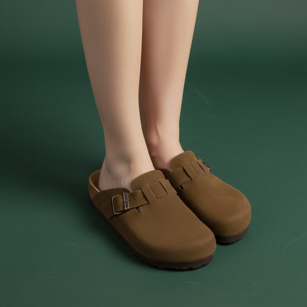 Thumbnail 5 de Cushionaire Hana Leather Suede Clog