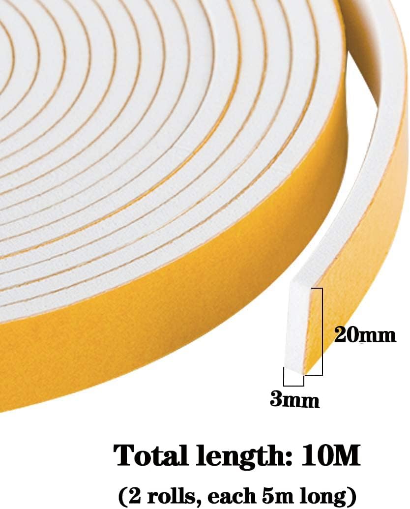 Thumbnail 1 de Dichtungsband Türdichtung selbstklebend (CR-/Neopren-Schaum) 20 mm Breite, 3 mm Dicke, 10 m Länge