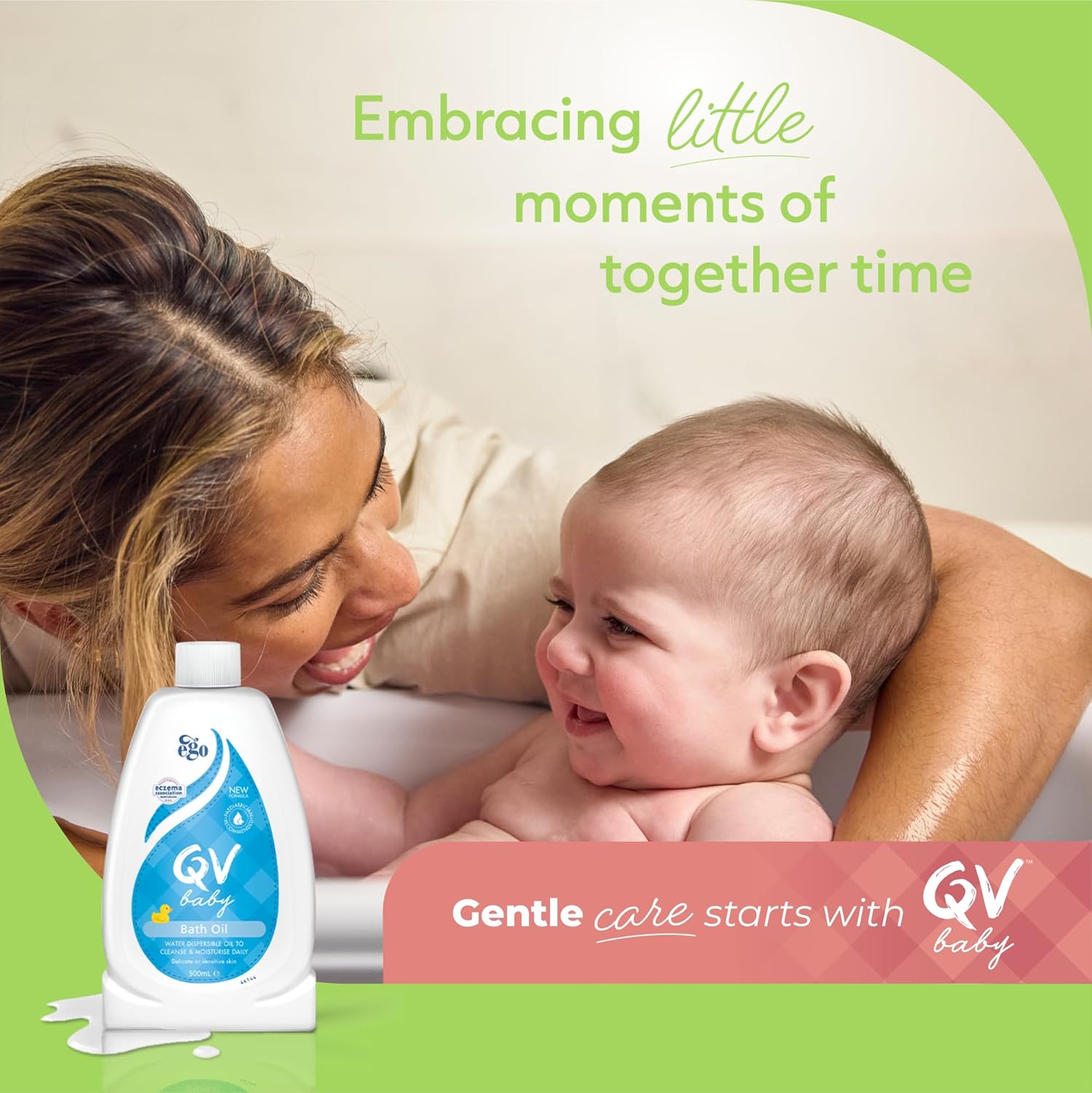 Thumbnail 2 de QV Baby Bath Oil 500ml for Sensitive Skin