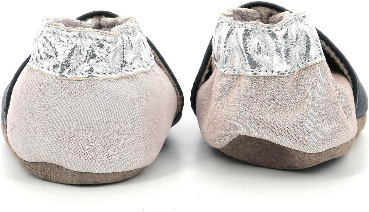 Detalle de Robeez Fille Dancing Mouse Chausson – chausson cuir sans talon pour fille