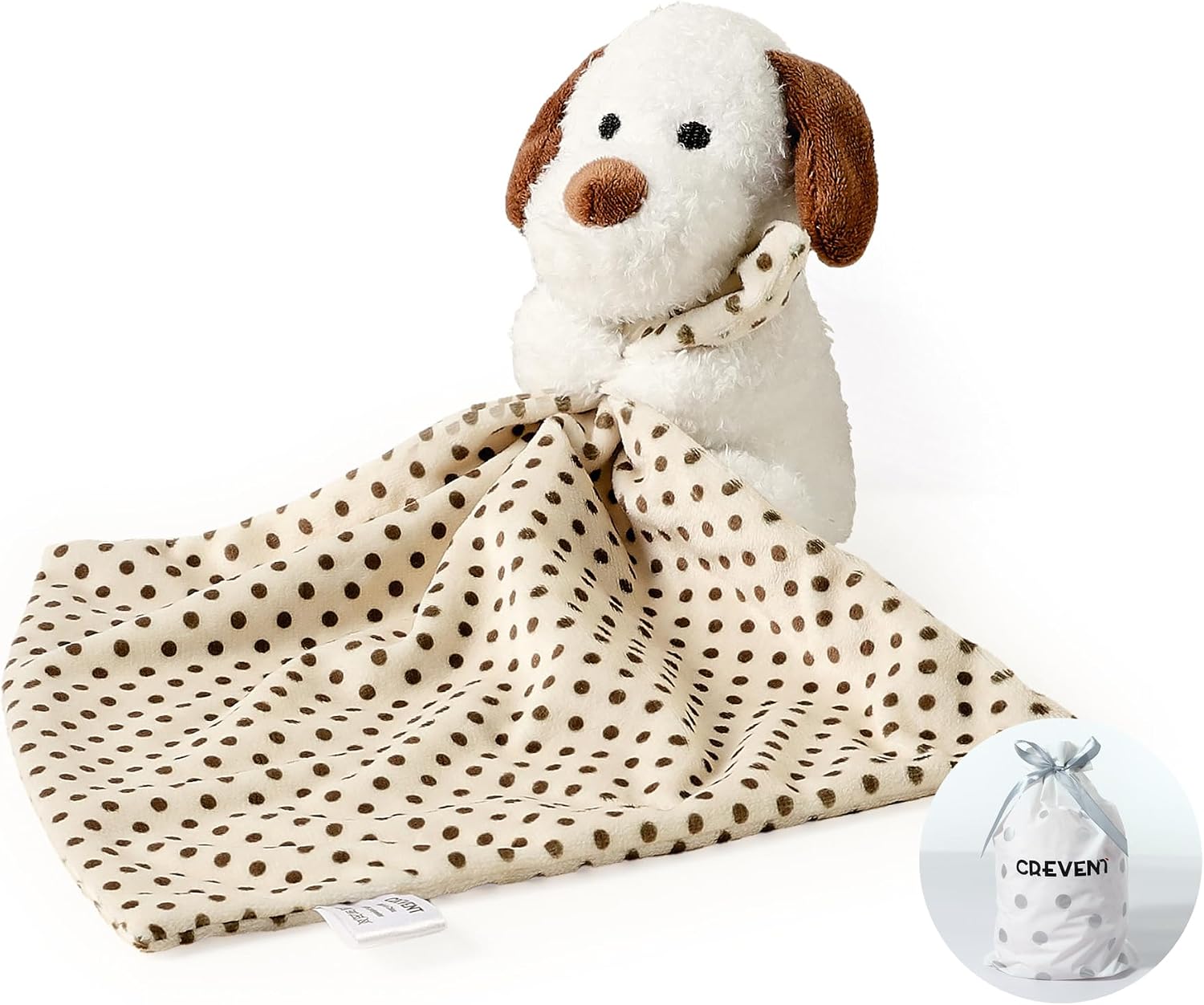Detalle de CREVENT Hugging Dog Plush Baby Comforter