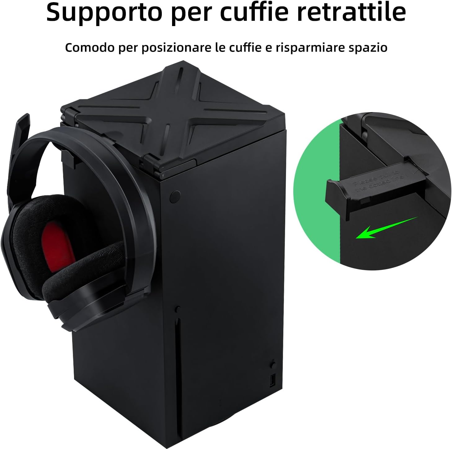 Detalle de Wigearss Custodia per Xbox Series X con Supporto cuffie
